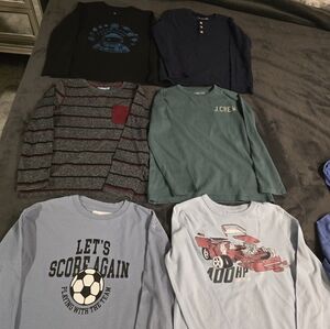 Bundle of 7 Full Sleeves Shirts in size 6 to 7.  J Crew, GAP Brand.